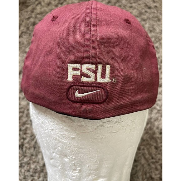 Vintage Nike Florida State Seminoles Noles Spellout FADED OSFA Hat VTG - Picture 5 of 8